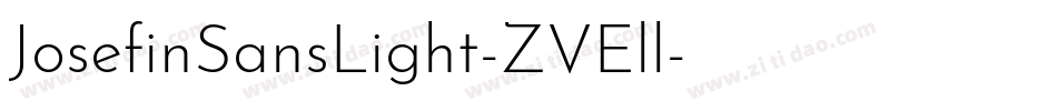 JosefinSansLight-ZVEll字体转换
