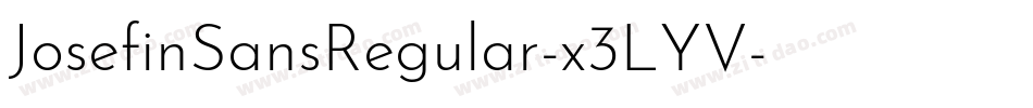 JosefinSansRegular-x3LYV字体转换