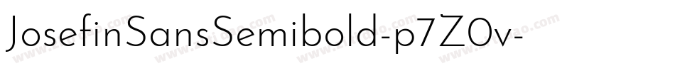 JosefinSansSemibold-p7Z0v字体转换