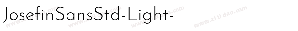 JosefinSansStd-Light字体转换