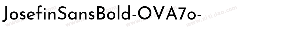 JosefinSansBold-OVA7o字体转换