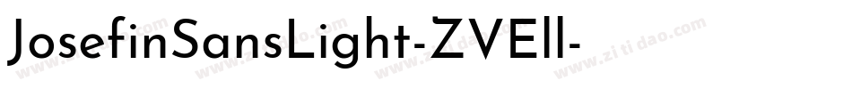 JosefinSansLight-ZVEll字体转换