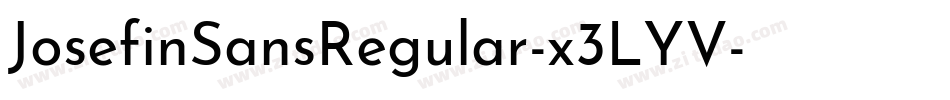 JosefinSansRegular-x3LYV字体转换