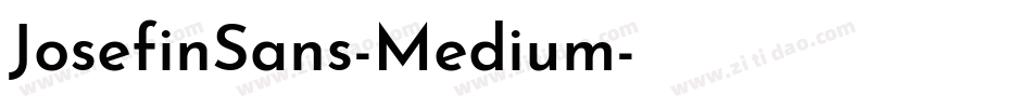 JosefinSans-Medium字体转换