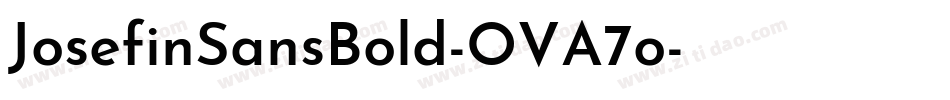 JosefinSansBold-OVA7o字体转换