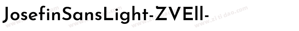 JosefinSansLight-ZVEll字体转换