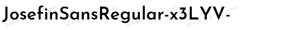 JosefinSansRegular-x3LYV字体转换