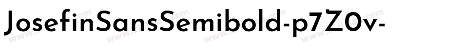 JosefinSansSemibold-p7Z0v字体转换