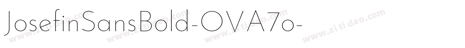 JosefinSansBold-OVA7o字体转换