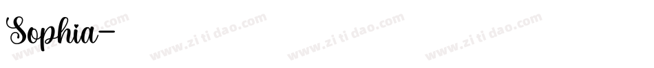 Sophia字体转换