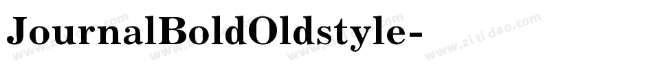JournalBoldOldstyle字体转换