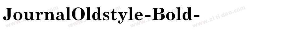 JournalOldstyle-Bold字体转换