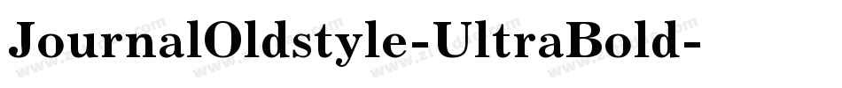 JournalOldstyle-UltraBold字体转换