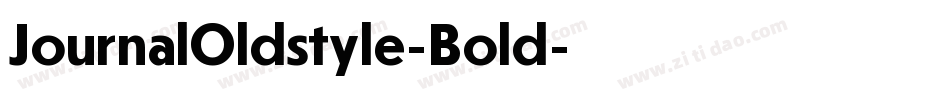 JournalOldstyle-Bold字体转换