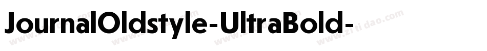 JournalOldstyle-UltraBold字体转换