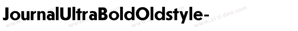 JournalUltraBoldOldstyle字体转换