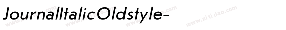 JournalItalicOldstyle字体转换