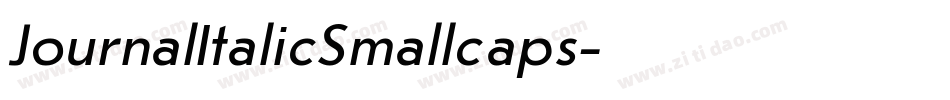 JournalItalicSmallcaps字体转换