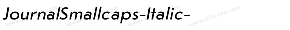 JournalSmallcaps-Italic字体转换