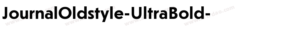JournalOldstyle-UltraBold字体转换