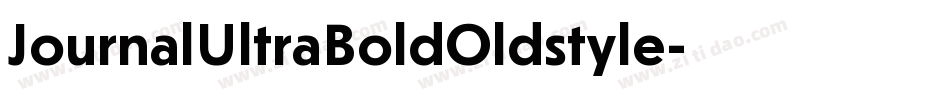 JournalUltraBoldOldstyle字体转换