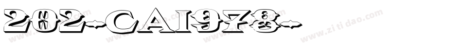 202-CAI978字体转换