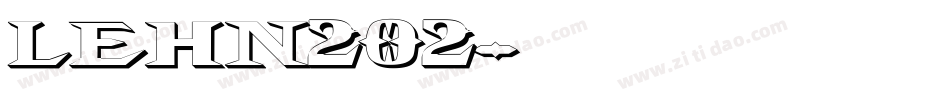 LEHN202字体转换