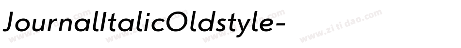 JournalItalicOldstyle字体转换