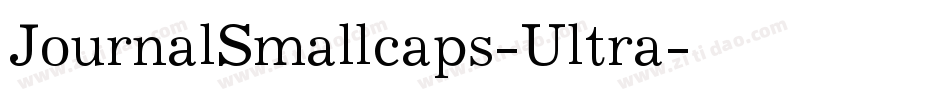 JournalSmallcaps-Ultra字体转换