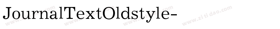 JournalTextOldstyle字体转换