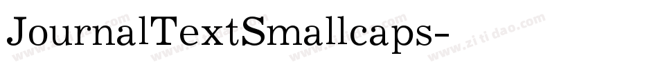 JournalTextSmallcaps字体转换