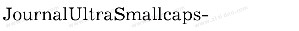 JournalUltraSmallcaps字体转换