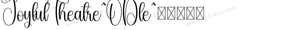 JoyfulTheatre-ODle字体转换