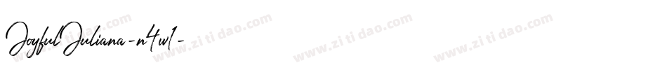 JoyfulJuliana-n4w1字体转换