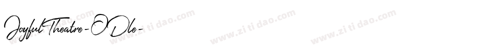 JoyfulTheatre-ODle字体转换