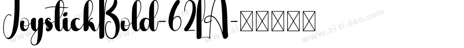 JoystickBold-62LA字体转换