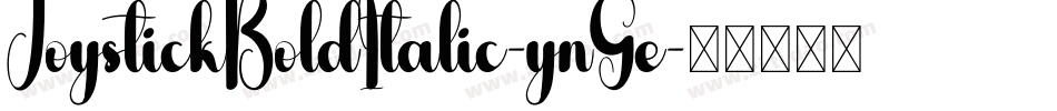 JoystickBoldItalic-ynGe字体转换