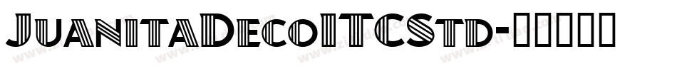 JuanitaDecoITCStd字体转换