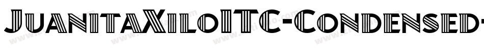 JuanitaXiloITC-Condensed字体转换