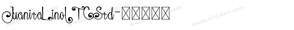 JuanitaLinoITCStd字体转换