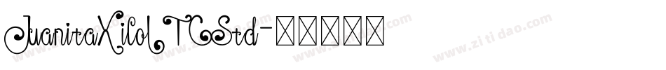 JuanitaXiloITCStd字体转换