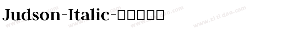 Judson-Italic字体转换