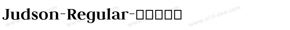 Judson-Regular字体转换