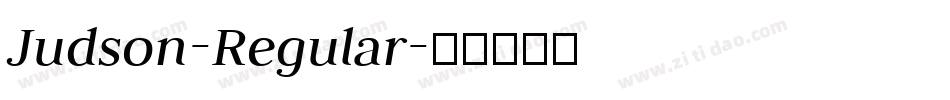 Judson-Regular字体转换