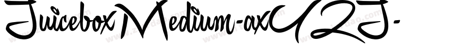 JuiceboxMedium-axYZJ字体转换