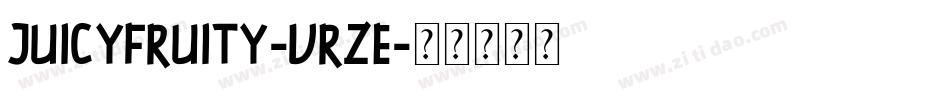 JuicyFruity-vrzE字体转换