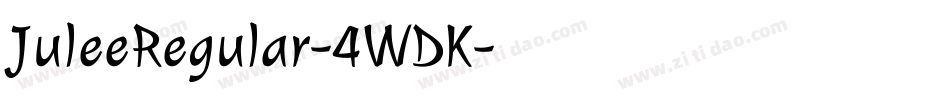 JuleeRegular-4WDK字体转换