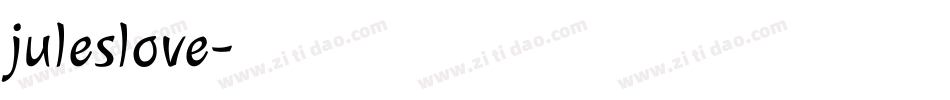 juleslove字体转换