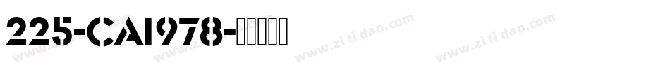 225-CAI978字体转换