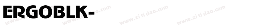 ERGOBLK字体转换